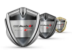 Audi High End Car Logo Badges Sports Design Glossy